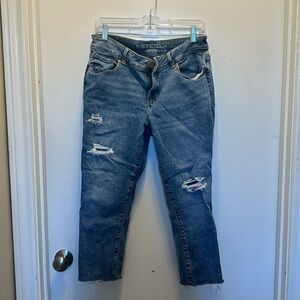 M Jeans By Maurices Distressed Cropped Jeans Size 12